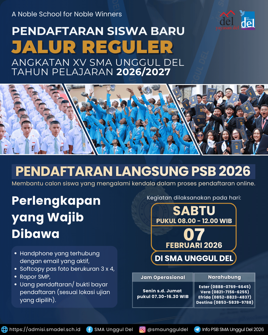 PENDAFTARAN LANGSUNG JALUR REGULER PSN SUD 2026